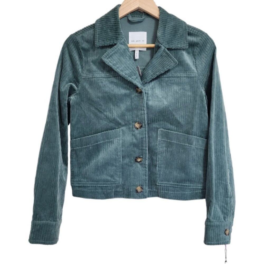 Avec les Filles Green Corduroy Blazer Jacket‎ Size XS